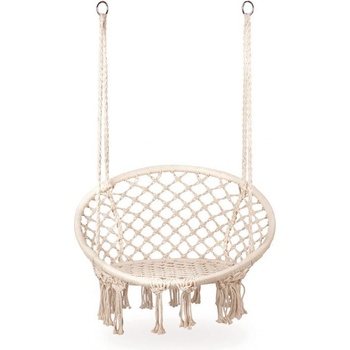 ModernHome Závesné hojdacie kreslo Brasil Biela | GW-076 WHITE GW-076 WHITE