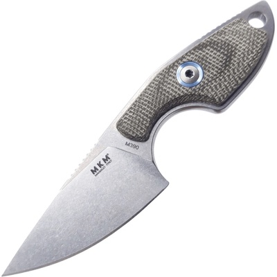 MKM MIKRO 1 Green canvas micarta BÖHLER M390 - DROP POINT MK MR01-GC