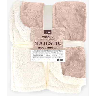 Дилиос Луксозно одеяло шерпа Majestic 200/220 см розово