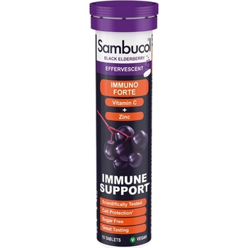Sambucol Immuno Forte Vitamin C + Zinc, 15 ефервесцентни таблетки, Sambucol