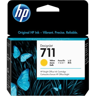 HP Тонер касета, HP, Tinte CZ132A Nr. 711, жълт (CZ132A)