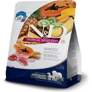  N& D Tropical Medium& Maxi Adult Lamb суха храна за кучета - 2кг