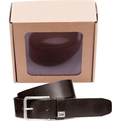 LEE LA035324 SMALL LOGO BELT DARK BROWN