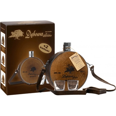 Dębowa Myslivecká ťapka 40% 0,7 l (dárkové balení 2 sklenice)