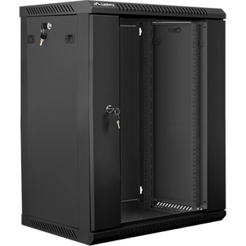 Lanberg rack cabinet 19 wall-mount 15U / 600x450 for self-assembly (flat pack), black (WF01-6415-10B)