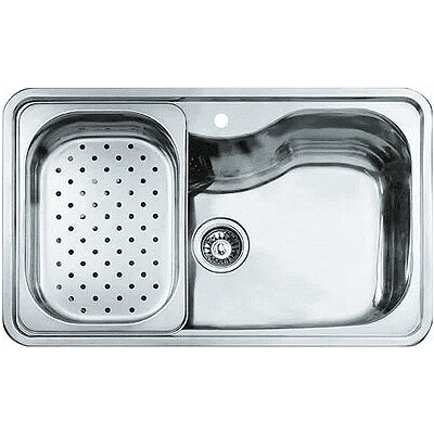 Teka Иноксова мивка за вграждане, гладка, за шкаф със светъл отвор 8BIG BOWL 80 1С (Bahia)0 см (М.539)