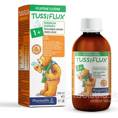 Pharmalife Tussiflux 1+ pomarančová príchuť sirup 200 ml
