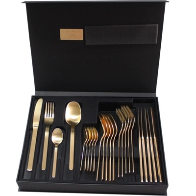 Herdmar Комплект прибори за хранене amsterdam- 24 части -старо злато (160-3024-0517-200-0017)