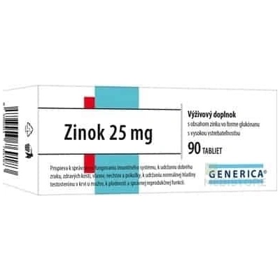 Generica Zinok 25 mg 90 ks