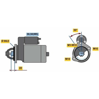 Startér BOSCH 0 986 023 870