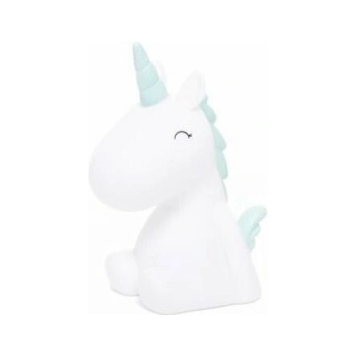 MTM Baby noční světýlko Jednorožec bílý - zelená hříva, 10 cm