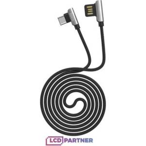  Data кабел Hoco U42 exquisite steel type-c charging data cable- Черен
