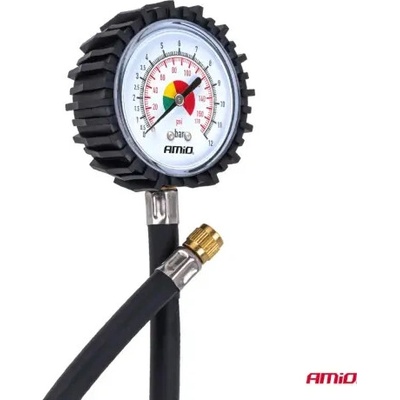 AMIO Analogový manometr s hadicí 30cm 12bar