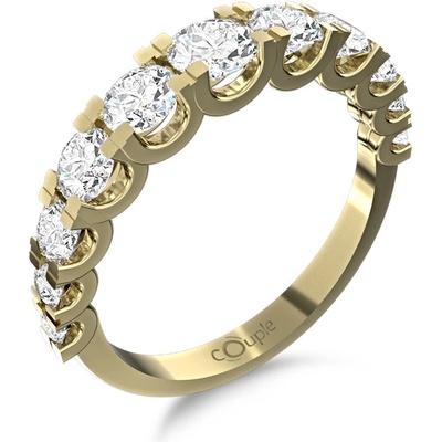 Klenoty Budín Dámský obrovský zlatý prsten se zirkony 6610259