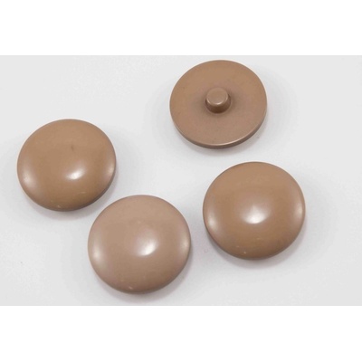 Gombík so spodným prišitím - béžový - priemer 2,7 cm
