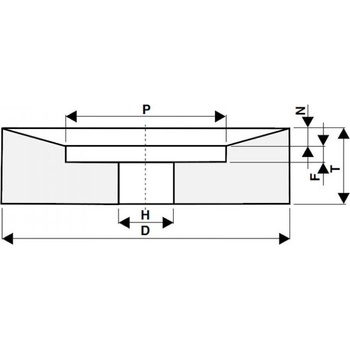 Tyrolit Brúsny kotúč 350 x 40 / 5,2 x 127 - 200 x 9,8 mm 98A60K9V40 T428386