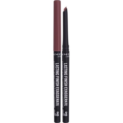 Rimmel London Lasting Finish Exaggerate dlouhotrvající tužka na rty 045 Epic Burgundy 0,35 g – Zboží Dáma