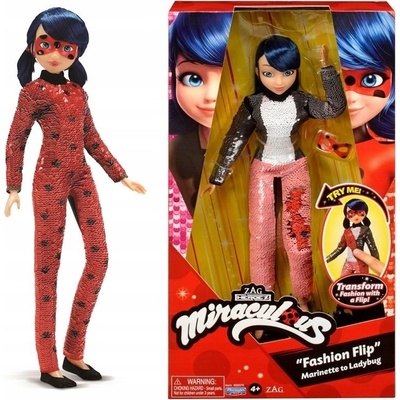 Playmates Toys Miraculous Lienka a Čierna mačka Fashion Flip 26 cm