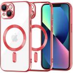 Techsuit Калъф за iPhone 13 - Luxury Crystal MagSafe - Червен (KF2324568)