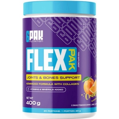 6Pak Nutrition Flex Pak 400 g pomeranč