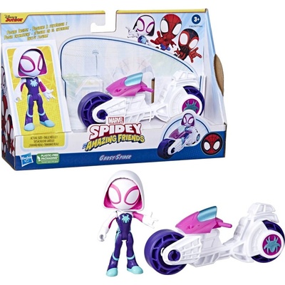 Hasbro Spider-Man and His Amazing Friends Spider-Man Motorka – Zboží Dáma