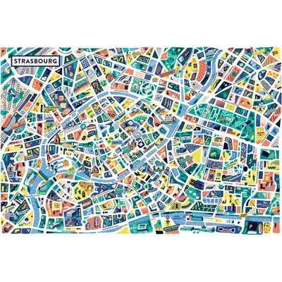 Grafika - Puzzle Strasbourg - 1 000 piese