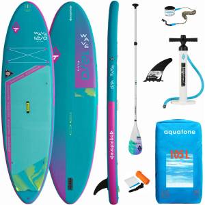 AquaTone Комплект надуваема sup дъска wave 12’0’’ plus