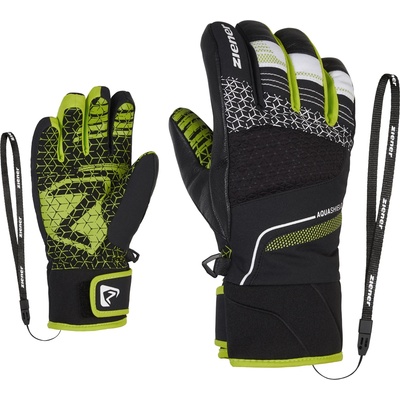 Ziener Детски ръкавици Ziener Kid's Lonzalo-Z AS PR Gloves - Black. Lime - размер 3, 5 (EU) (202-7882-0212)