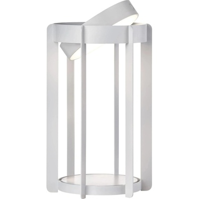 Zahradní lampa Firefly LED 30 cm světle šedá