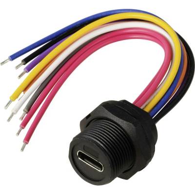 TRU COMPONENTS TC-E10T-FT3-PWF-0.2PV TC-13543616 USB konektor 0.2 m, 1 ks