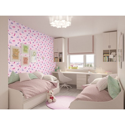 DIMEX ART Луксозна флизелинова тапета розови динозаври