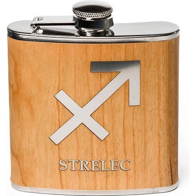 Ploskačka gravír znamenie zverokruhu Strelec 180 ml