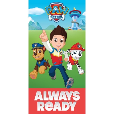 CARBOTEX Dětská osuška Tlapková Patrola Vzhůru do Akce 70 x 140 cm