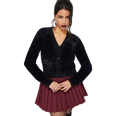 KILLSTAR Дамски пуловер KILLSTAR - Skull Grove - Black - KSRA013929