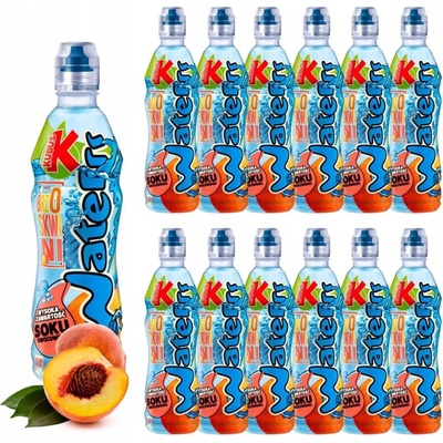 KUBUŚ WATERRR NÁPOJ S PRÍCHUŤOU BROSKYNE 0,5 l x12