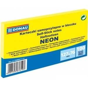 DONAU Notes Donau 127x76mm neon yellow (100)