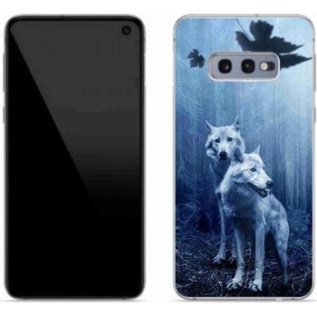 Pouzdro mmCase gelové Samsung Galaxy S10e - vlci v lese