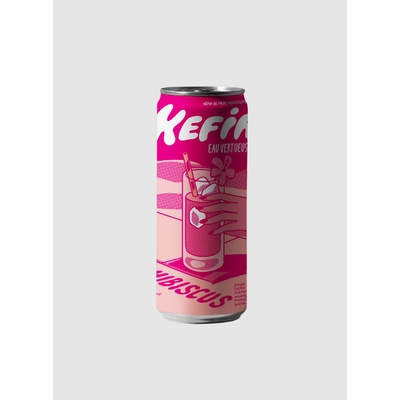 Kefir Eau Vertueuse Bio vodní kefír Ibišek a černý rybíz 250 ml