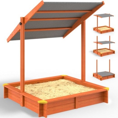 InternetovaZahrada Pieskovisko Max so strieškou 140x140cm