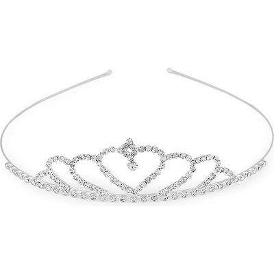 Štrasová čelenka / korunka do vlasů crystal 1 ks
