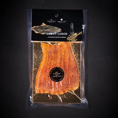 Trnečka Smoked Fish Losos uzený studeným kouřem s Bílým pepřem .pepper..field min. 100g – Zbozi.Blesk.cz