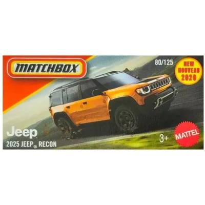 Mattel Matchbox: Малка кола в картонена кутия 2025 Jeep Recon (JHP77)