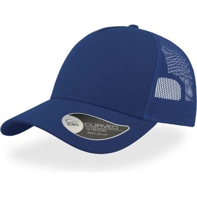 Atlantis Headwear Rapper Trucker 5 panelová COT338020p3499-royal/royal Modrá královská