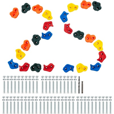 Vevor Lezecí kamene plastové Neónové 25ks