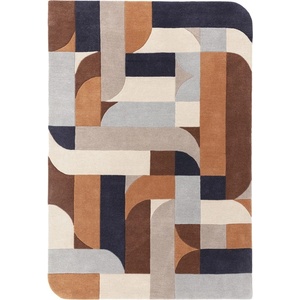 Asiatic Carpets Ръчно изработен вълнен килим 120x170 cm Matrix - Asiatic Carpets (MATR1201700088)