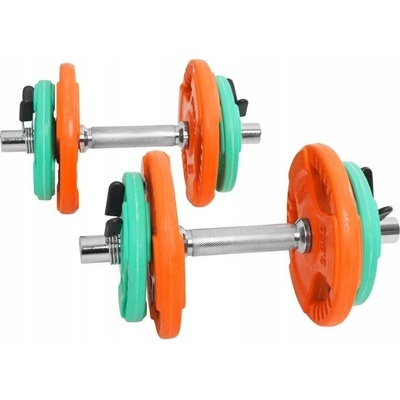 Gorilla Sports pogumované nastavitelné činky 2 x 10 kg