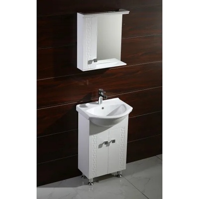 Inter Ceramic Долен шкаф за баня ICP 5050S "СПЕНСЪР", Inter Ceramic, PVC, бял, с умивалник, 50x42x85см (5050S)