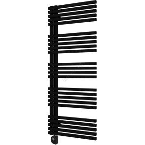 Vertaduro - Радиатор за баня с термостат MICHELLE 600W 129x50 cm черен (VR0026)