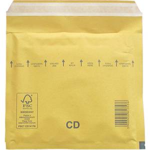  Плик кафяв CD мехурчета 200х175 mm стикер 1 бр (1119017-001-11-1502001000040)