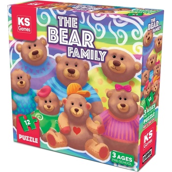 KS Games Пъзел KS Games от 12 части - Мечешко семейство (PRS32705)